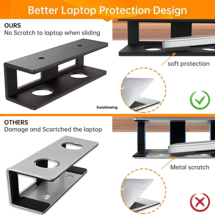 Screw%20Mount%20Computer%20Stand%20for%20Underdesk%20Notebook%20Space%20Saving%20Under%20Desk%20Laptop%20Sturdy%20Screw%20Gold%20Storage%20Box%20Metal%20Frame%20Laptop%20Desk%20Undershelf%20Notebook%20-%20Image%205