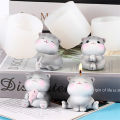 Crafts Epoxy Resin For DIY Liquid Mould Home Decor Handmade Clay Supplies Silicone Mold Cat 3D Shape Cute. 