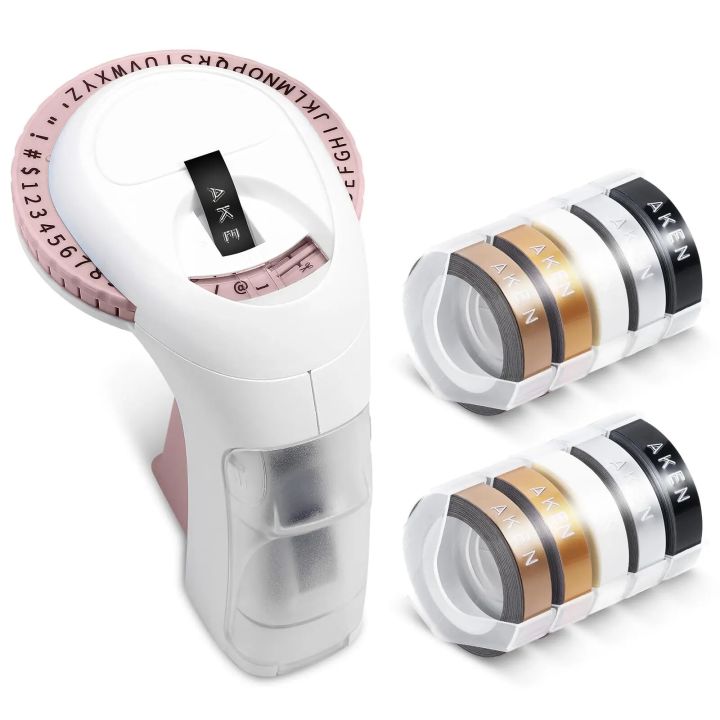 Handheld Labeling Machine 3D Embosser Label Machine Portable Lettering Embossed Labeler Omega S Embossed Labeler for Home DIY