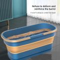 Portable Folding Mop Bucket, Collapsible Rectangular Handy Basket/Bucket, Multi-Purpose Rectangular Basket for Cleaning Mop, Foldable Buckets with Handles for Household Cleaning Use. 