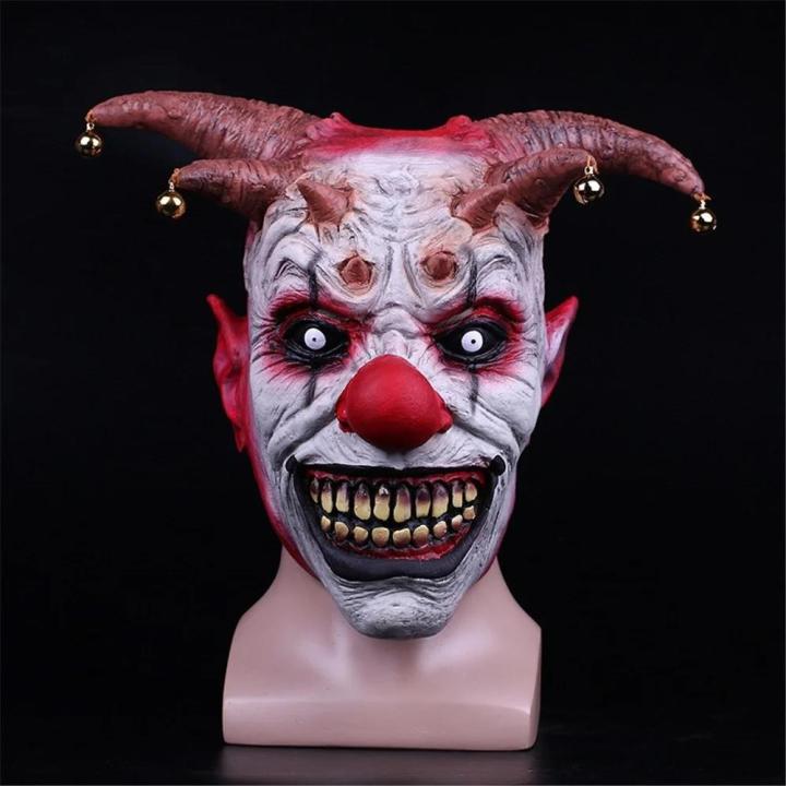 The%20Mask%20Of%20Terror%20Easy%20To%20Wear%20One%20Size%20Mask%20Halloween%20Masks%20Lifelike%20Appearance%20Latex%20Repeatable%20The%20Clown%20Mask%20Bell%20Mask%20240g%20-%20Image%205