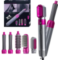 5 in 1 Multifunctional Hair Dryer Styling Tool, Detachable 5-in-1 Multi-Head Hot Air Comb, The Negative Ion Automatic Suction Hair Curler. 