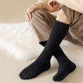 Calf-Length Socks Coral Fleece Socks Warm Socks Solid Color Soft Socks Long Socks Socks Winter Warm Socks for Home Socks Sleepwear Socks Lounge Socks Indoor Socks Cold Weather Socks. 