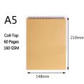 Professional Sketchbook Blank Watercolor Notebook 160 GSM Spiral diary Art school supplies Pencil drawing notepad Stationery. 