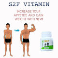 S2F Vitamin 60 Tablets Food Supplements Energy Booster Weight Appetite Gain Slimming to Fit Weight Management Capsule. 