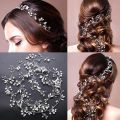 1-36 Pcs Flower Pearl U-shaped Pins Barrettes Gold Silver Color Bridal Vine Tiara Hairband Rhinestone Wedding Hair Combs Elegant Hair Jewelry Accessories. 