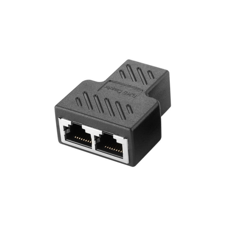 【VogueVenture】1 to 2 LAN Network Ethernet Dual Straight Head Lan Cable ...