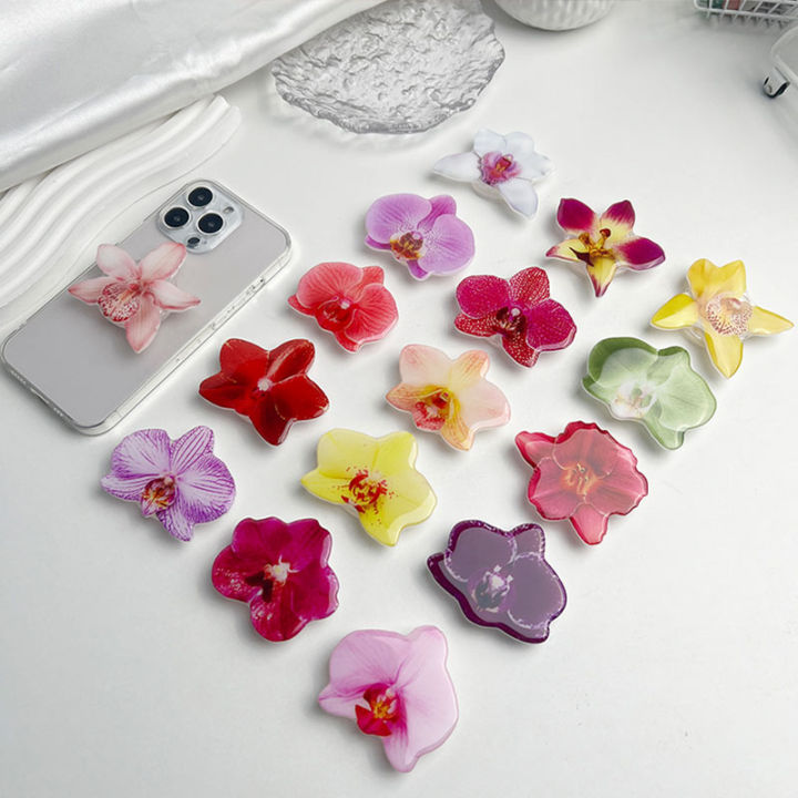 Orchid%20Phone%20Stand%20Simulated%20Flower%20Phone%20Holder%20Foldable%20Desktop%20Holder%20Fashion%20Style%20Internet%20Celebrity%20Tool%20-%20Image%202