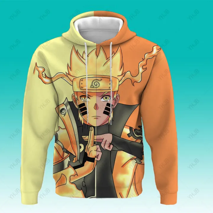 Naruto Rapids Anime Manga Summer Boys Girls Loveliness Casual Fashion Cartoon Sweater Hoodie Pullover Children's Clothes Kids
