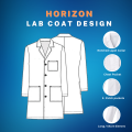 Horizon White Coat - Lab coat - Doctor Coat - White Clinical Coat. 