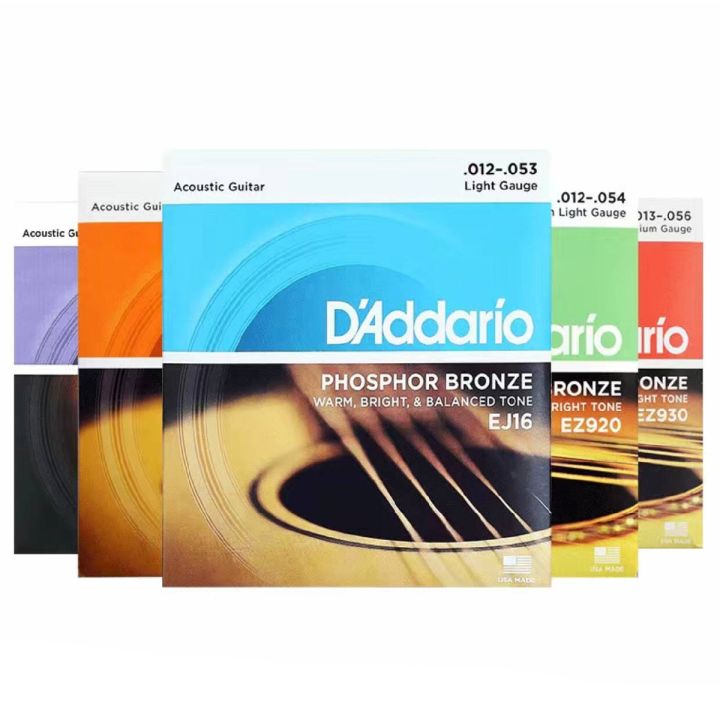 Daddario American Made Acoustic Guitar Strings Set  EZ900 EJ15 EJ16 EZ910