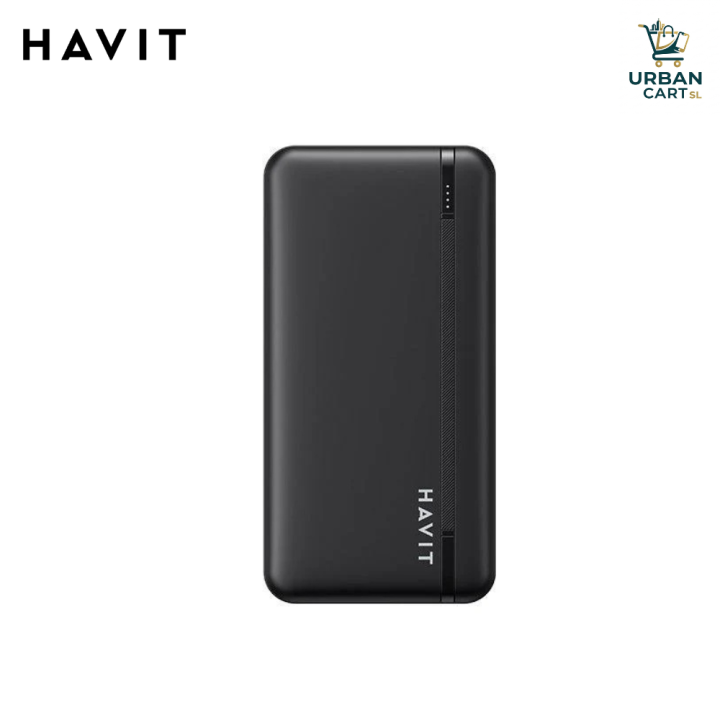 Havit PB90 10000mAh පවර් බෑන්ක් - 20W PD + 22.5W ෆාස්ට් චාජින් - ස්ලිම් පෝටබල් ඩිසයින්