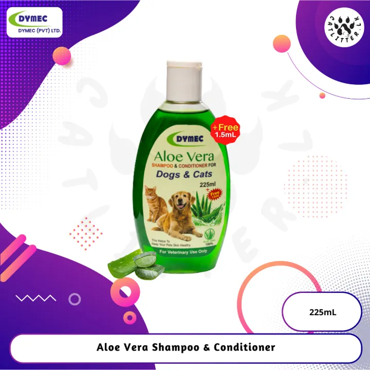 Aloe Vera Shampoo & Conditioner for Cats & Dogs 225mL - (Free 1.5mL)