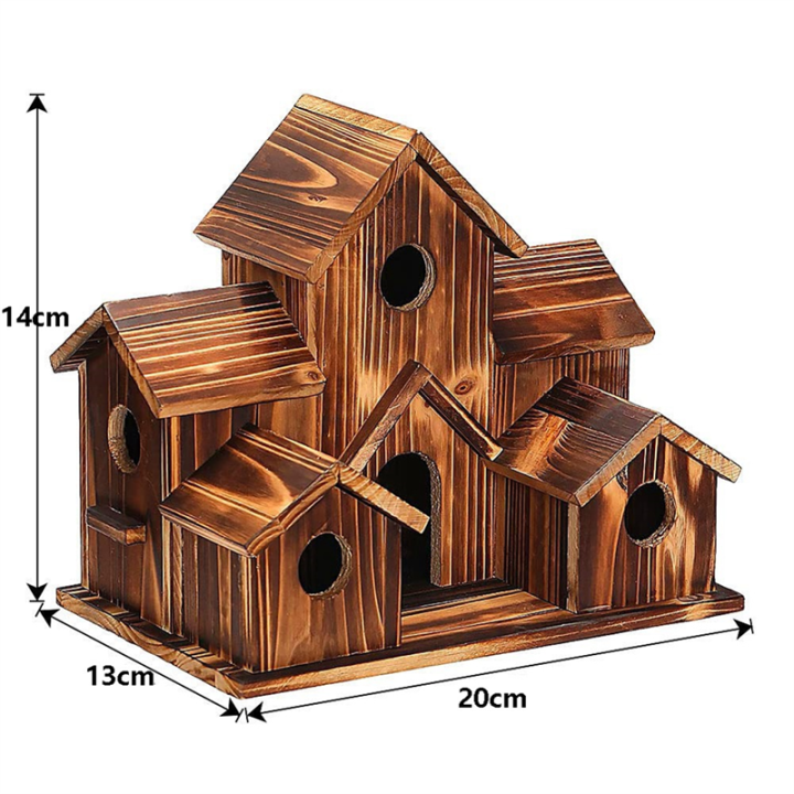 Bird%20House%20Wooden%20Bird%20Houses%20for%20Outside%20Hanging,%206%20Hole%20Handmade%20Natural%20Bird%20House%20-%20Image%207
