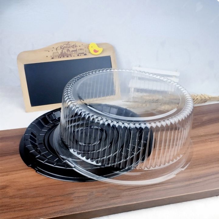 10pcs%208/6%20Inch%20Transparent%20Cake%20Box%20Plastic%20Cake%20Boxes%20And%20Packaging%20Transparent%20Clear%20Cupcake%20Muffin%20Dome%20Holder%20Cases%20Wedding%20-%20Image%203