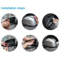 2Pcs Universal Flexible PVC Car Back Mirror Eyebrow Rain Cover Car Accessories Rearview Mirror Rain Shade Rainproof Blad(color:brown). 