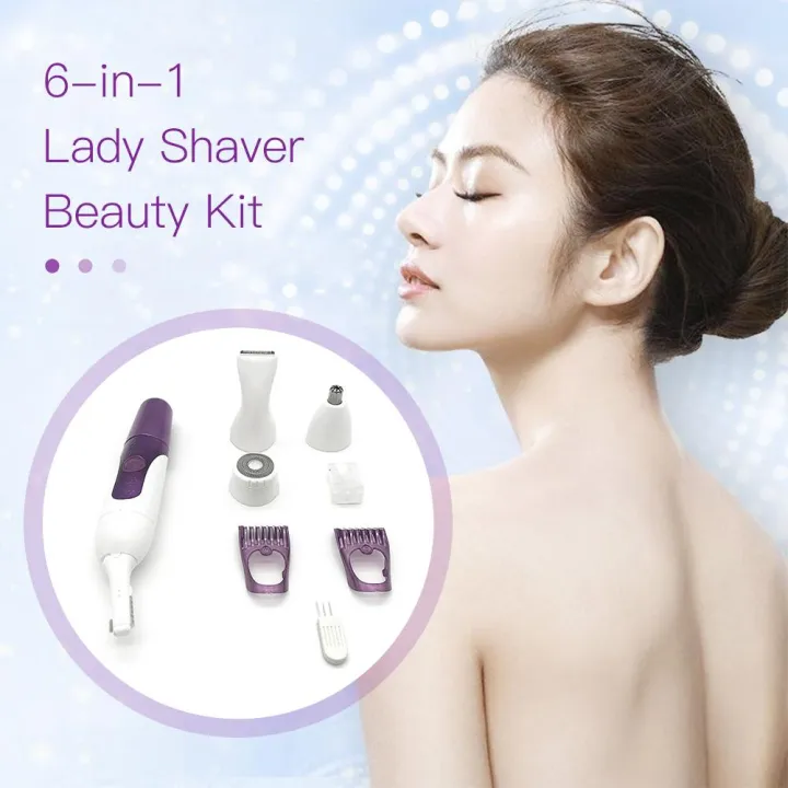 Bo xi Li Lady Shaver Beauty Kit 6-in-1