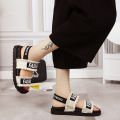 Women's Sandals 2024 New Summer Fashion Outdoor Student Korean Style Flat All-Match Internet Celebrity ins Beach Shoes Women's Shoes. 