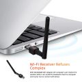 2.4GHz USB WiFi Adapter 300Mbps Network Card USB 2.0 Antenna Ethernet USB Dongle LAN Wireless Network Receiver for PC Windows. 