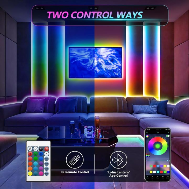 5M USB RGB LED Strip Light 5V SMD 2835 Smart APP Control Bluetooth ...