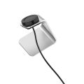 For Samsung R800 / Galaxy Watch Universal Aluminum Alloy Magnetic Charger Holder with Chip Protection, Support Fast Charging(Silver). 