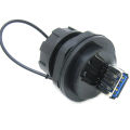 USB Female Socket Plug Panel Mount Adapter USB 3.0 Waterproof Connector IP68 Encounter. 