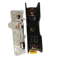 DIN Rail Type Fuse Holder with Fuse Box Cover Base Single Guide With Indicator Light-FS101-10A. 