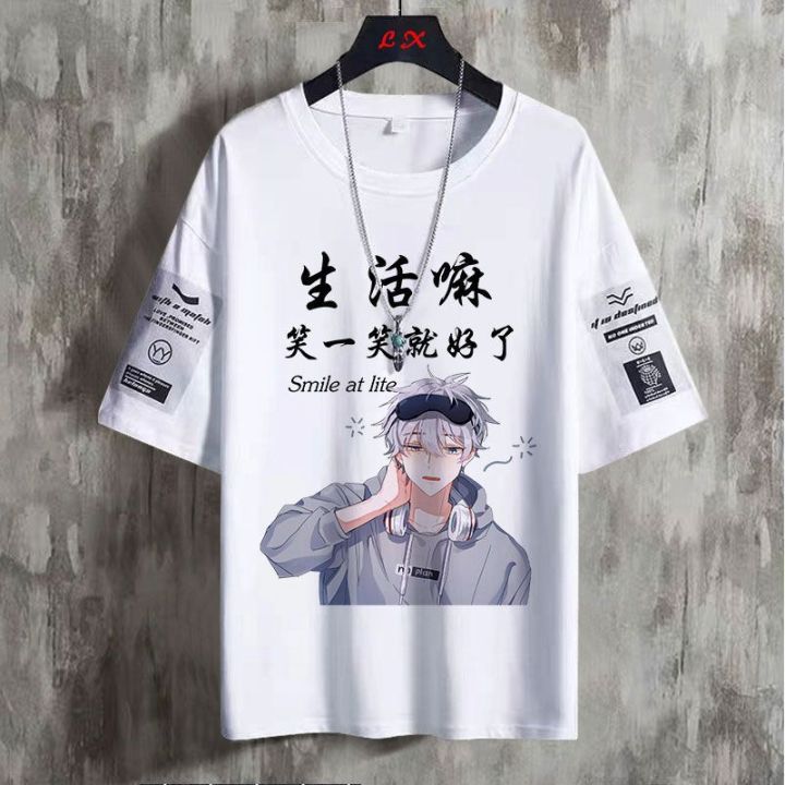 2023Summer%20New%20Fashion%20Korean%20Style%20Half%20Sleeve%20Top%20Clothes%20Large%20Size%20Loose%20Crew%20Neck%20T-shirt%20Men's%20Short%20SleeveTT-shirt%20-%20Image%209
