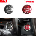 For Mazda 3 Axela Cx-3 14-17 15-18 Cx-4 16-18 Cx-5 13-19 Cx-8 2019 Mx-5 Atenza 14-19 Carbon Fiber Engine Start S Push Button. 