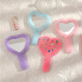 Korean Diamond Makeup Mirror Inlaid Plush Makeup Mirror Girl Heart Shaped Mirror Handheld Makeup Mirror Cute Makeup Mirror Handle Makeup Mirror. 
