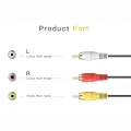 Audio Video Cable 1.5M Length DVD Player TV Universal 3 RCA Male to 3 RCA Male. 