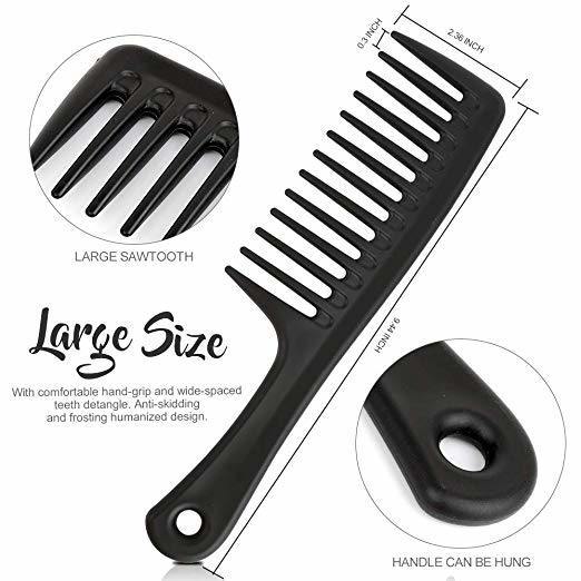 10"%20Jumbo%20Comb%20Hair%20Combs,%20Black%20Wide%20Tooth%20Comb%20Detangling%20Hair%20Brush,%20Paddle%20Hair%20Comb,%20Care%20Handgrip%20Comb-Best%20Styling%20Comb%20for%20Long%20-%20Image%204