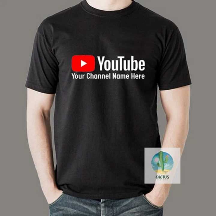 Unisex%20Customizable%20YouTube%20Channel%20T-shirt%20Cotton%20Crew%20Neck%20Short%20Sleeve%20Tshirt%20For%20Men%20Women%20-%20Image%203