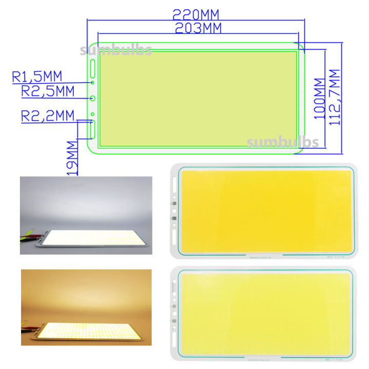 Dc%2012v%20All%20Size%202-200w%20Cob%20Led%20Bulb%20Strip%20Panel%20Module%20Chip%20Diode%20Bar%20Shape%20Lamp%20For%20Diy%20Desk%20Car%20Lighting%20Fixture%20-%20Image%202