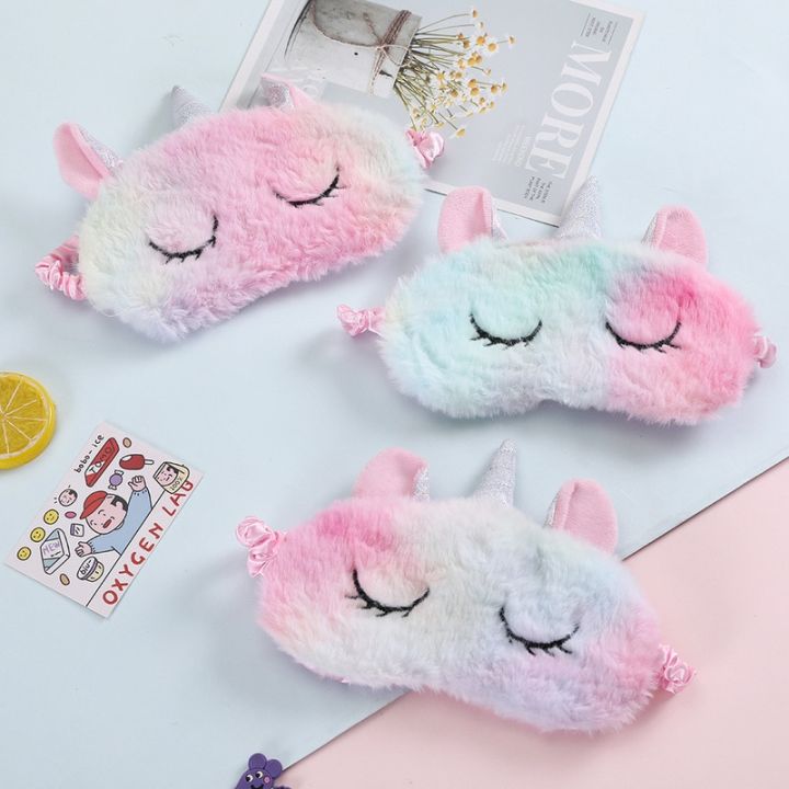 1PCS%20New%203D%20Unicorn%20Eye%20Mask%20Cartoon%20Sleeping%20Mask%20Plush%20Eye%20Shade%20Cover%20Eyeshade%20Suitable%20for%20Travel%20Home%20Party%20Gifts%20-%20Image%203