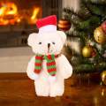 Stuffed Animals Christmas Plush Toy Bear for Holiday Party Valentine's Day. 