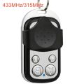 315MHz/433MHz Metal Four-key Garage Door Remote Control Cross-border Access Control Clone Remote Control. 