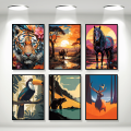 A3/A4 Size Framed wall posters beautiful nature Animals Art elegant wall posters wall decorations for any room. 
