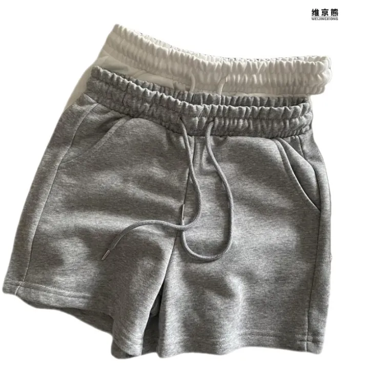 Cotton%20Pants%20with%20Cotton%20Color%20Sports%20Shorts%20Women's%20Summer%20Loose%20Leisure%20Slimming%20Outdoor%20Running%20Loungewear%20Pajama%20Shorts%20Wide%20Leg%20Hot%20Pants%20-%20Image%205