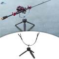 Fishing Rod Rack Tripod Stand 360 Degree Adjustable Ground Support Stand Lightweight. 