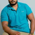 ZERO - Gents Collar Polo T-Shirt - Damro Green. 