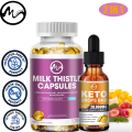 Minch Milk Thistle Gel With Keto 1000mg Detox Support Liver Health Antioxidant Mineral Supplement Improve Immun Dandelion Root. 