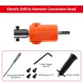Electric drill/hammer adapter/conversion head/device. 