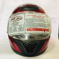 U.P.Co Deluxe  Red Shine  Motor Bike Helmet SLS Certified. 