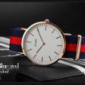 The British men's men's beauty moment waterproof Europe quartz watch watches men slim skmei belt (Gold). 