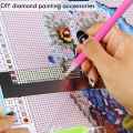 20 Pieces Diamond Painting Tools 5D DIY Diamond Painting Accessories Diamond Cross Kits with 28 Slots Diamond Embroidery Box for Adults or Kids. 
