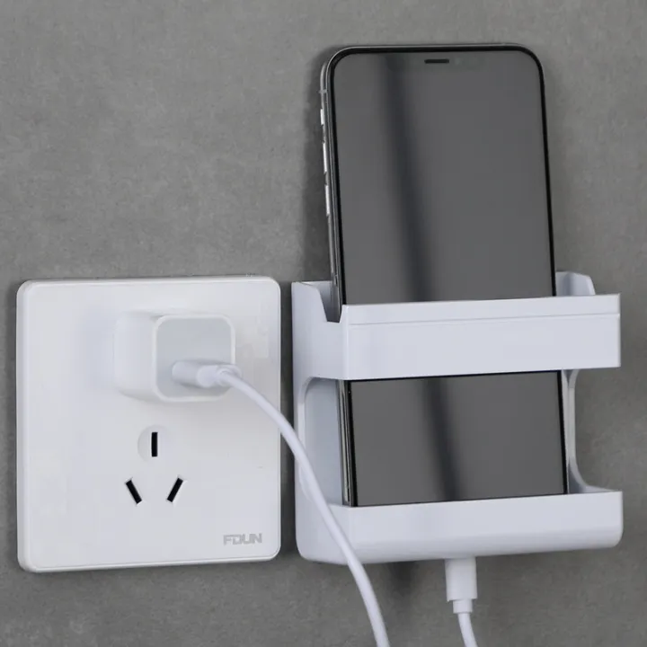 Creative%20Fixed%20Remote%20Control%20Holder%20Multifunction%20USB%20Charging%20Stand%20Wall%20Mounted%20Organizer%20TV%20Remote%20Control%20Storage%20Box%201Pcs%20-%20Image%204