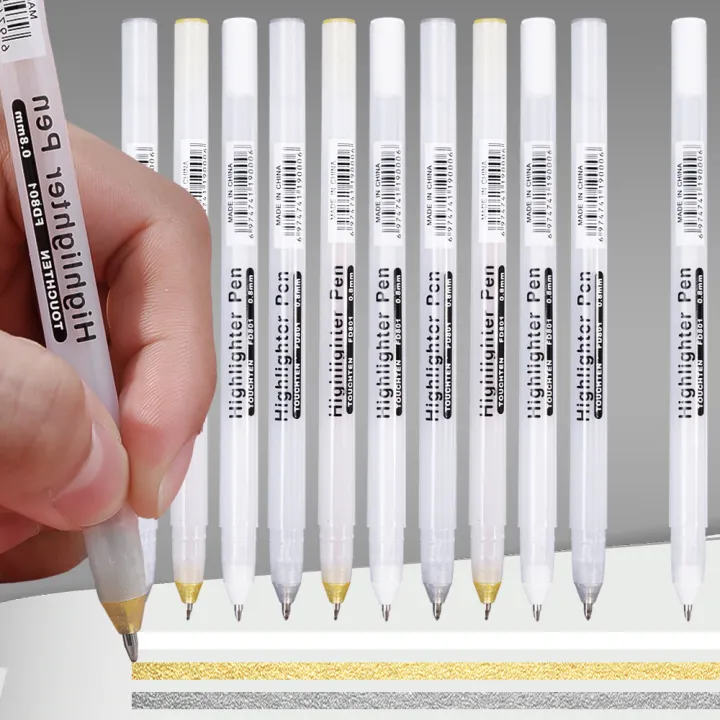 1/3PCS%20Silver%20Gold%20White%20Gel%20Pen%20set%20Highlight%20Paint%20White%20Marker%20Pen%200.8mm%20Fine%20Tip%20Refill%20Rod%20for%20Student%20Drawing%20Art%20Writing%20Supplies%20-%20Image%202