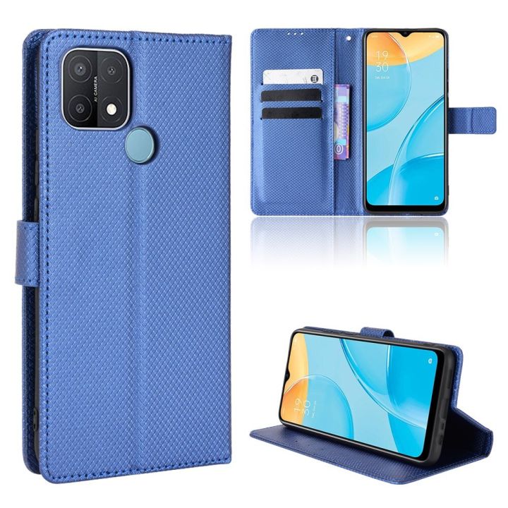 xprmy for OPPO A15 Casing Flip Phone Holder Stand Case Wallet PU Leather Back Cover