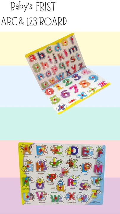 PLUSPOINT%20Wooden%20Educational%20Puzzles%20ABC%20+%20123,%20Wooden%20Alphabet%20Number%20Shape%20Puzzles%20Toddler%20Learning%20-%20Image%203